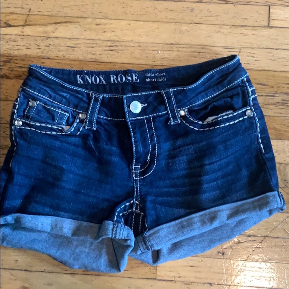 Knox Rose Midi short jean shorts